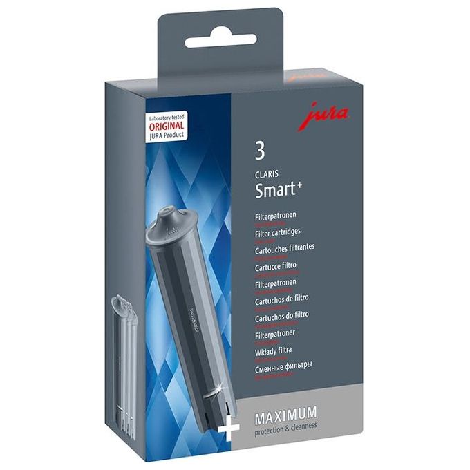 JURA 24233 CLARIS Smart+ Filtro per acqua Tecnologia RFID Capacita' fino a 50 L colore Grigio