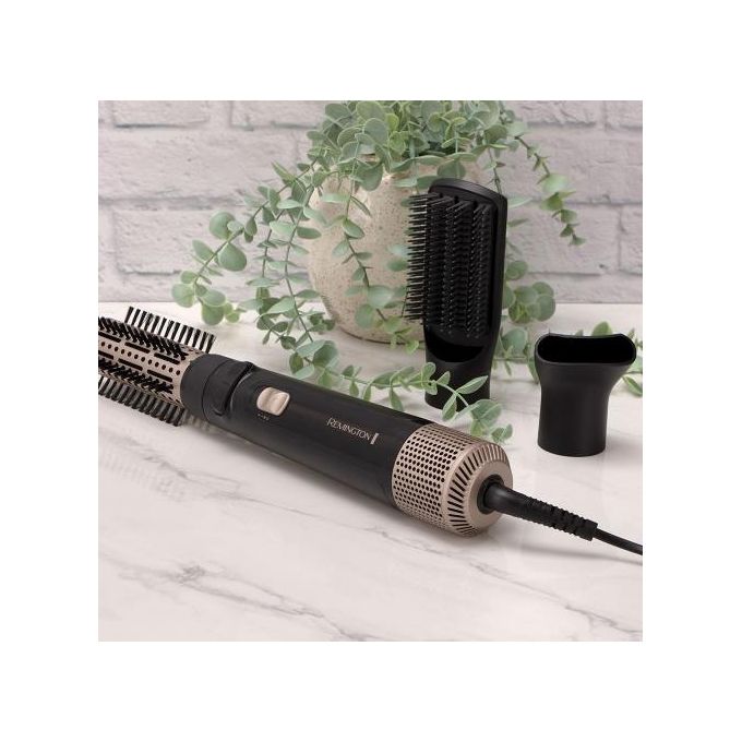 Remington S7606002 AS7580 Spazzola Rotante Ad Aria 1000 W Tecnologia Ionica 2 Temperature 2 Velocita' Cavo Girevole colore Nero Oro