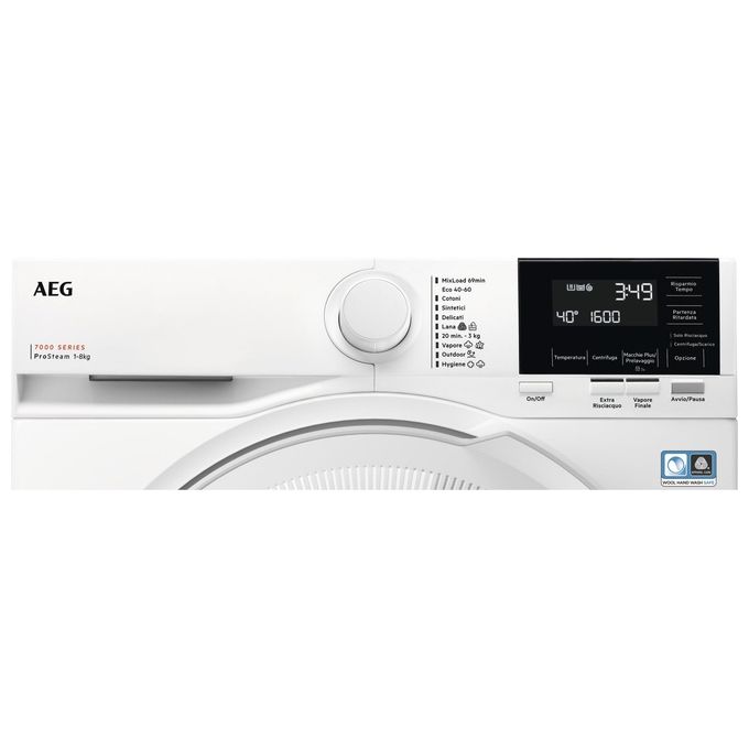 Electrolux LR7G86CW Lavatrice Frontale 8 Kg 1600 rpm Classe A Inverter 10 Programmi Vapore (85x60x57,5 cm) colore Bianco