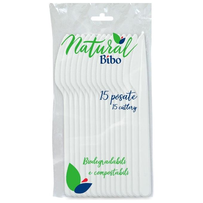 Bibo Coltello 15 Pezzi Bianco Natural