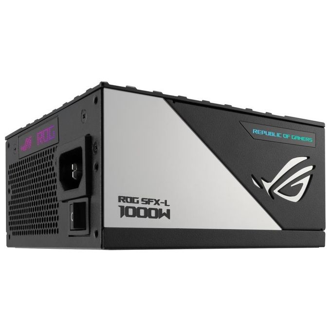 Asus ROG LOKI SFX-L 1000W Platinum Alimentatore PC ATX 3.1 Modulare 80 PLUS Platinum RGB Aura Sync colore Nero Argento