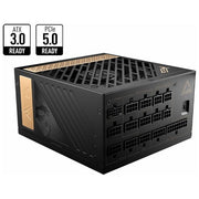 MSI 306-7ZP4A11-CE0 MEG AI1300P PCIE5 Alimentatore ATX 1300W 80 Plus Platinum Modulare PCIe 5.0 12VHPWR condensatori giapponesi colore Nero