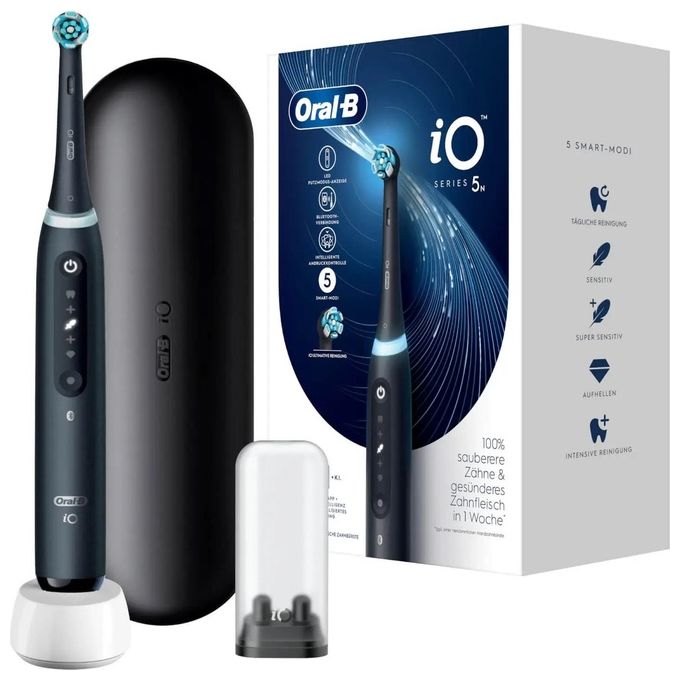 Oral-B IO SERIES 5 Spazzolino elettrico a vibrazione 5 modalita' timer 2 min sensore pressione app colore Nero