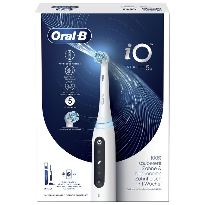 Oral-B 415060 iO Series 5 Spazzolino elettrico Tecnologia magnetica 5 modalita' Timer 2 minuti autonomia fino a 10 giorni colore Nero