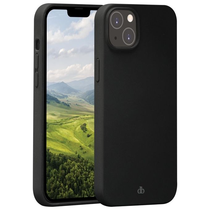 Dbramante1928 MO61NIBL1639 Monaco Cover Protettiva per iPhone 14 Compatibile con Ricarica Wireless MagSafe in Plastica Riciclata GRS colore Nero