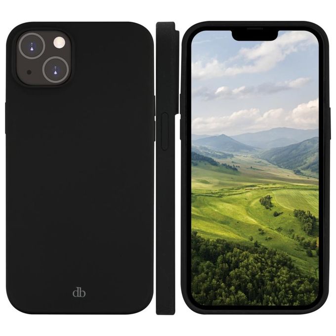 Dbramante1928 MO61NIBL1639 Monaco Cover Protettiva per iPhone 14 Compatibile con Ricarica Wireless MagSafe in Plastica Riciclata GRS colore Nero