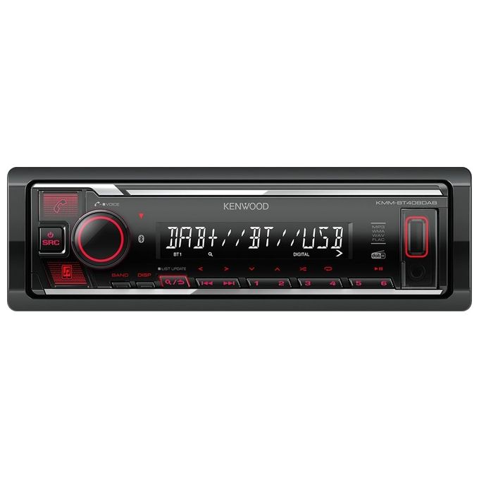 Kenwood KMM-BT408DAB Autoradio 1 DIN DAB+ Bluetooth USB AUX 88 W colore Nero