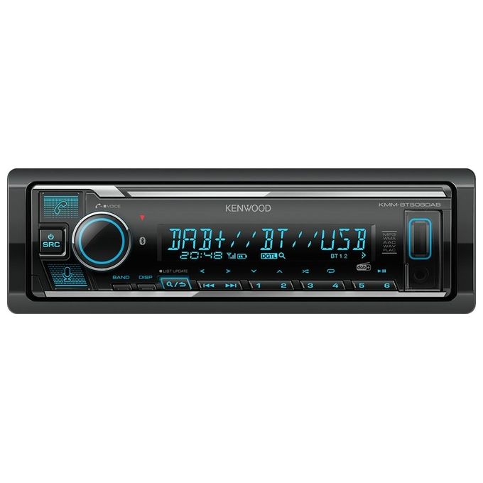 Kenwood Electronics KMM-BT508DAB Ricevitore Multimediale Auto 1 DIN 200 W Bluetooth DAB+ colore Nero