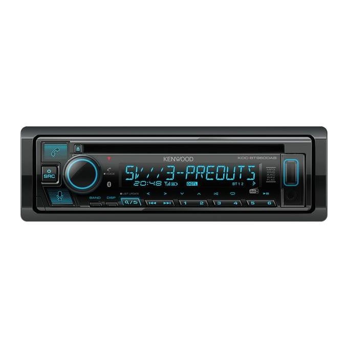 Kenwood KDC-BT960DAB Autoradio 1 DIN Sintolettore CD DAB+ Bluetooth USB AUX Amazon Alexa DSP 4x50W colore Nero