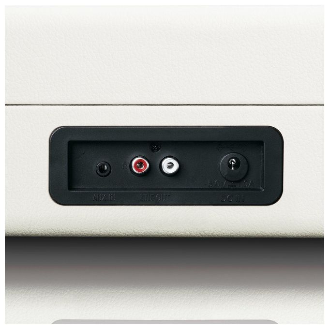 Lenco TT-115CR Giradischi Portatile con Altoparlanti Integrati 4 W RMS Bluetooth 5.0 USB Recording 33 45 78 RPM colore Crema
