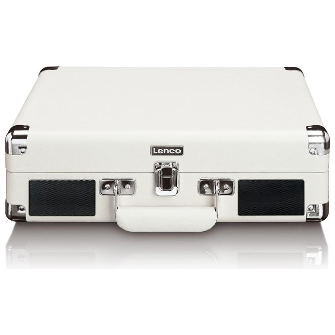 Lenco TT-115CR Giradischi Portatile con Altoparlanti Integrati 4 W RMS Bluetooth 5.0 USB Recording 33 45 78 RPM colore Crema