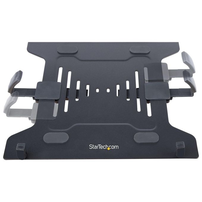 StarTech A-LAPTOP-DESK-MOUNT Braccio per Notebook da Scrivania Supporto per Monitor fino a 34'' e Laptop fino a 4.5 Kg con Regolazione Altezza e Movimento 360° colore Nero