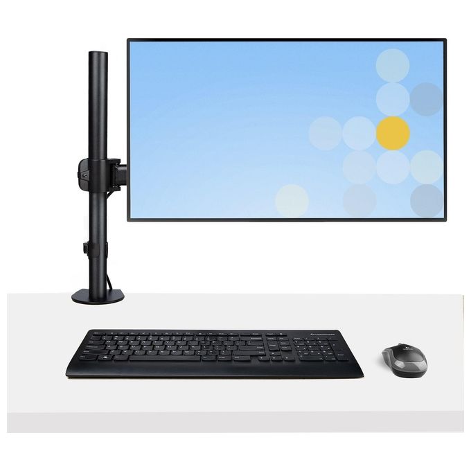 StarTech A-LAPTOP-DESK-MOUNT Braccio per Notebook da Scrivania Supporto per Monitor fino a 34'' e Laptop fino a 4.5 Kg con Regolazione Altezza e Movimento 360° colore Nero