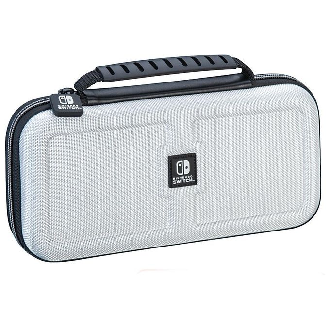Big Ben NNS40W Custodia Rigida Deluxe per Nintendo Switch Switch OLED Switch Lite con Supporto Regolabile colore Grigio