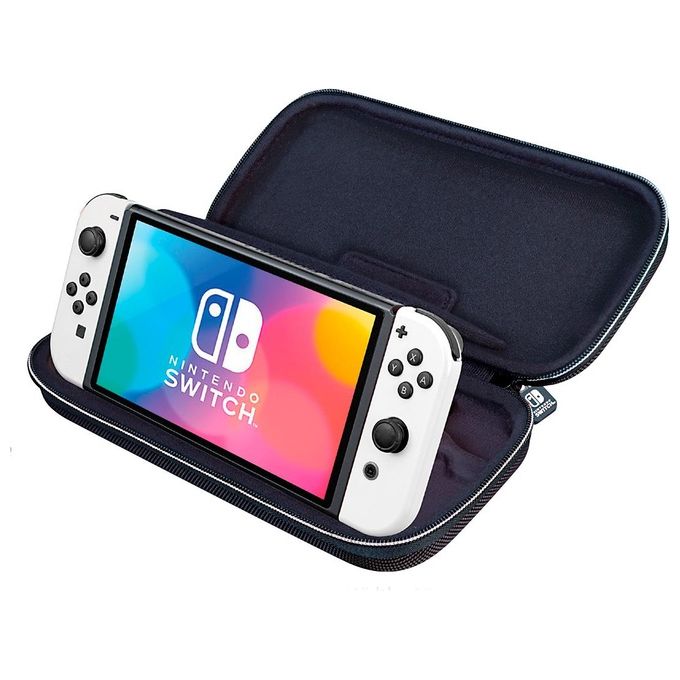 Big Ben NNS40W Custodia Rigida Deluxe per Nintendo Switch Switch OLED Switch Lite con Supporto Regolabile colore Grigio