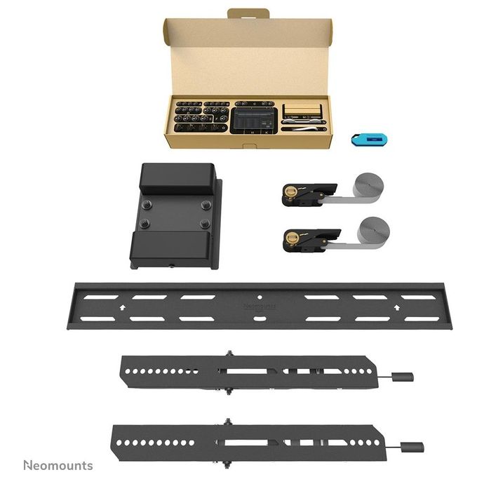 Neomounts WL35S-910BL16 Supporto TV per Colonna 40-75'' Inclinabile 12° 50 Kg Diam 25-100 cm colore Nero