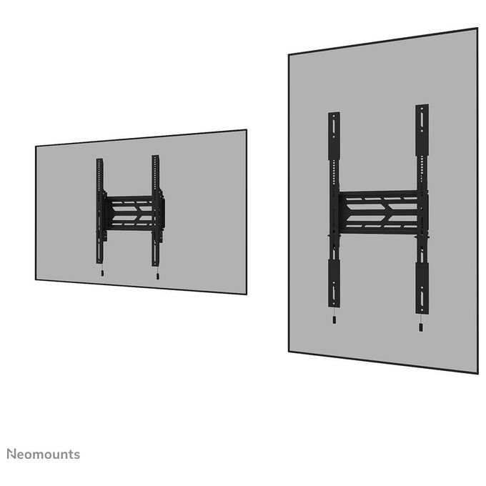 Neomounts WL30S-950BL19 Supporto a Parete Fisso per TV 55-115 Pollici fino a 160 Kg VESA 100x100-1500x900 Sistema Magnetico Pull and Release colore Nero