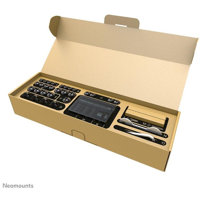 Neomounts WL30S-950BL19 Supporto a Parete Fisso per TV 55-115 Pollici fino a 160 Kg VESA 100x100-1500x900 Sistema Magnetico Pull and Release colore Nero