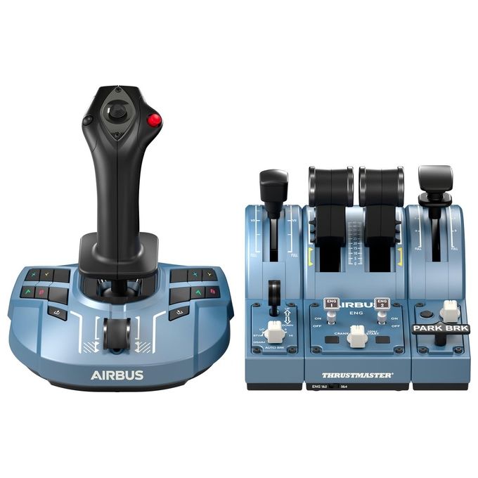 Thrustmaster TCA Captain Pack X Airbus Edition Joystick e Leva Motore USB PC-Xbox Nero-Grigio