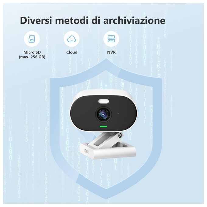 Imou IPC-C22FP Versa Telecamera IP WiFi 2MP Full HD 1080p Interno Esterno IP65 Sirena 120 dB Faretto Visione Notturna colore Bianco