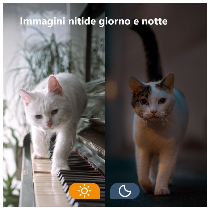 Imou IPC-C22FP Versa Telecamera IP WiFi 2MP Full HD 1080p Interno Esterno IP65 Sirena 120 dB Faretto Visione Notturna colore Bianco
