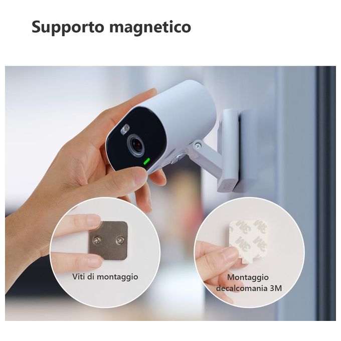 Imou IPC-C22FP Versa Telecamera IP WiFi 2MP Full HD 1080p Interno Esterno IP65 Sirena 120 dB Faretto Visione Notturna colore Bianco
