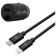 Celly KIT_ Usb-C Caricatore con Cavo Lightning 20W
