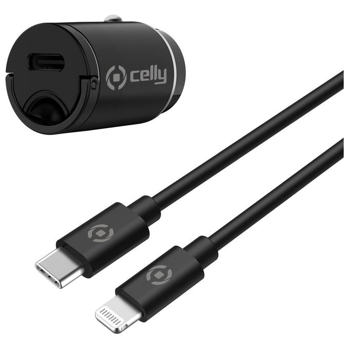 Celly KIT_ Usb-C Caricatore con Cavo Lightning 20W