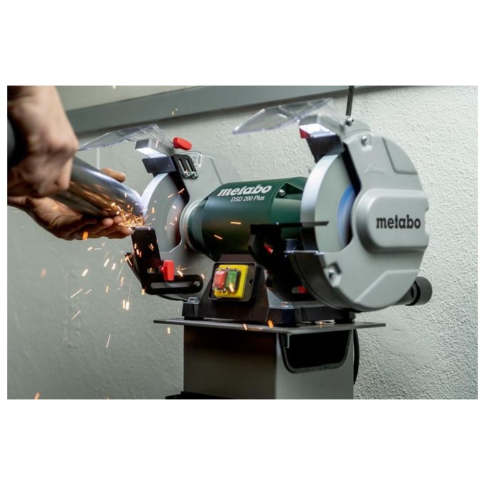 Metabo 604210000 DSD 200 Plus Levigatrice 750 W 2980 rpm con Luce LED e Supporto Regolabile colore Nero Verde Grigio