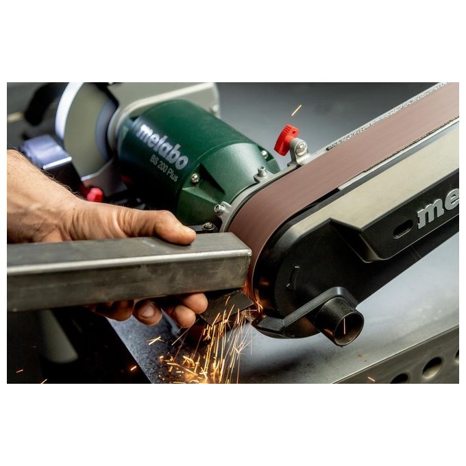 Metabo BS 200 PLUS Levigatrice Combinata a Nastro 600W 2980 rpm mola 200mm nastro 50x1000mm colore Nero Verde Grigio