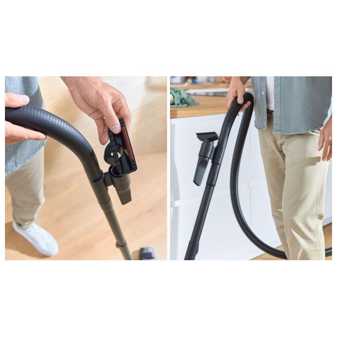 Bosch BGB38BA3T Serie 4 Aspirapolvere a Traino con Sacco 4 L 850 W Filtro HEPA 79 dB colore Nero