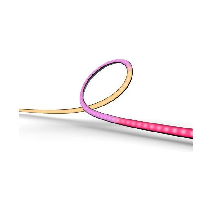 Philips 929003498601 Hue Play Gradient Lightstrip per PC 32''-34'' Dimmerabile Colori RGB con App Sync Incluso Alimentatore Supporti Montaggio colore Nero