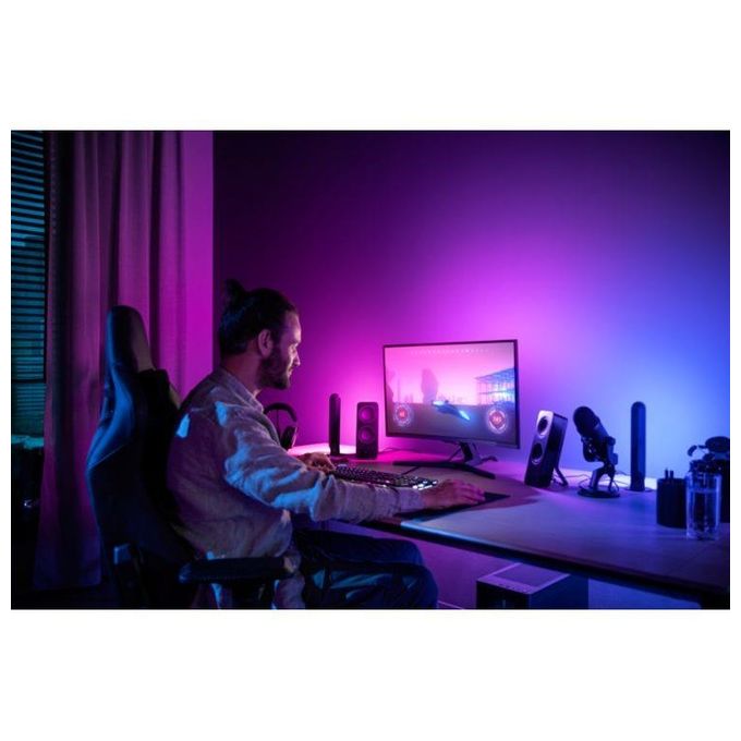Philips by Signify 8719514434479 Hue Play Gradient Lightstrip per PC Striscia LED intelligente Bluetooth Zigbee colore Nero