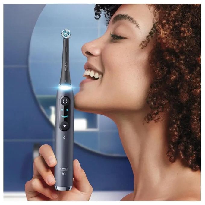 Oral-B 408666 iO Series 9N Spazzolino elettrico a vibrazione magnetica 7 modalita' Timer 2 min Schermo interattivo colore Nero