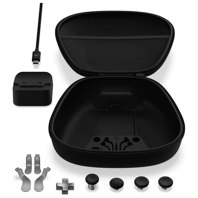 Xbox 4Z1-00002 Elite Series 2 Kit Accessori Controller Component Pack D-pad Levette Paddle Custodia Ricarica colore Nero