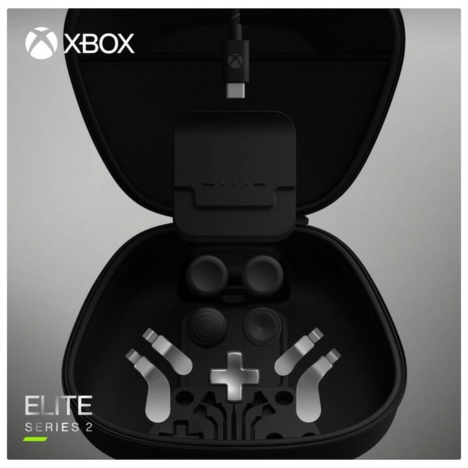 Xbox 4Z1-00002 Elite Series 2 Kit Accessori Controller Component Pack D-pad Levette Paddle Custodia Ricarica colore Nero