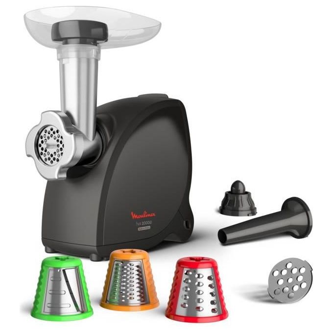 Moulinex ME472832 HV4 Successor Tritacarne 2000 W 2.3 Kg-min Lame Autoaffilanti 3 Accessori colore Nero