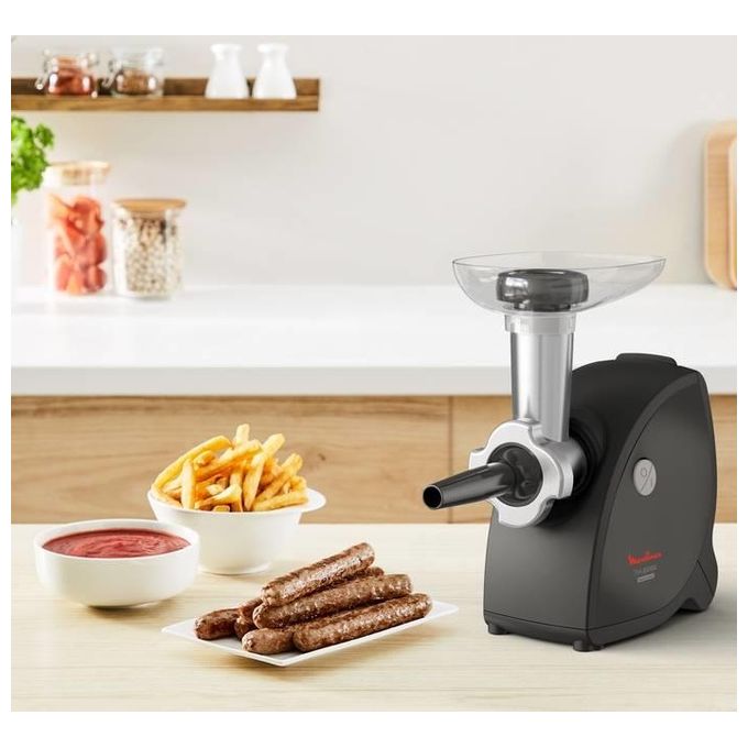 Moulinex ME472832 HV4 Successor Tritacarne 2000 W 2.3 Kg-min Lame Autoaffilanti 3 Accessori colore Nero