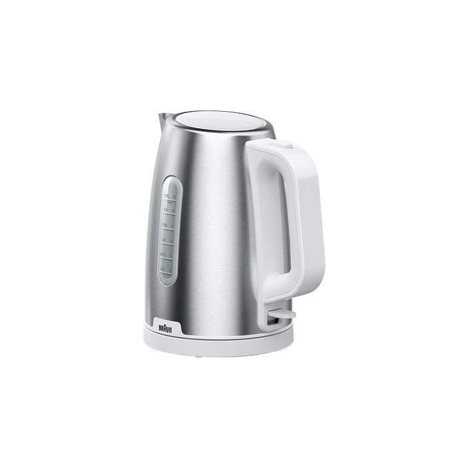 Braun 0X21010068 WK 1500 Bollitore Elettrico 1,7 L 2200 W Acciaio Inox colore Bianco