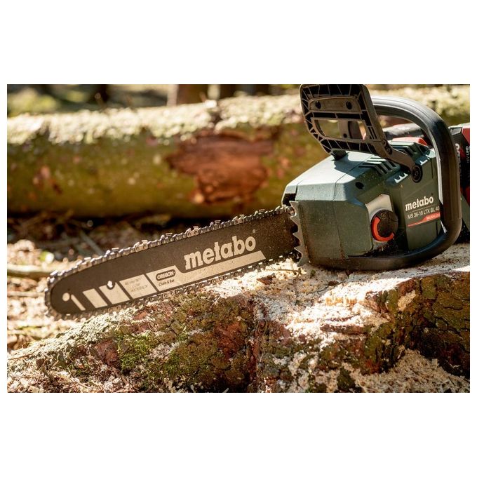 Metabo 601613850 MS Sega a catena a batteria 36 V motore senza spazzole barra 40 cm colore Nero