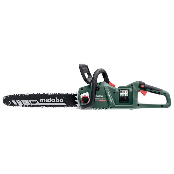 Metabo 601613850 MS Sega a catena a batteria 36 V motore senza spazzole barra 40 cm colore Nero