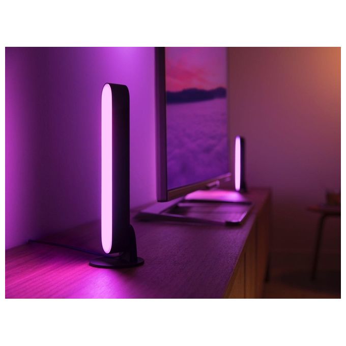 Philips Hue Play Lampada Led Connessa Unita' Base con Alimentatore 2 Pezzi Nero