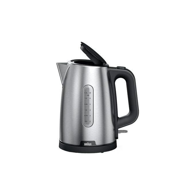 Braun 0X21010072 PurShine Bollitore elettrico 1 7 L 2200 W colore Nero Acciaio inox