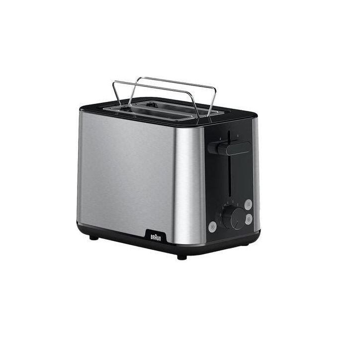 Braun HT1510BK PurShine Tostapane 2 Fette 8 Livelli di Doratura 900 W Acciaio Inox colore Nero