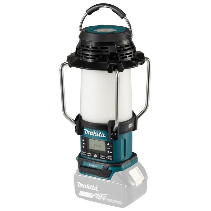 Makita DMR056 Radio a Batteria Portatile DAB DAB+ FM AM Bluetooth Lanterna Integrata IP65 LXT 18V colore Nero