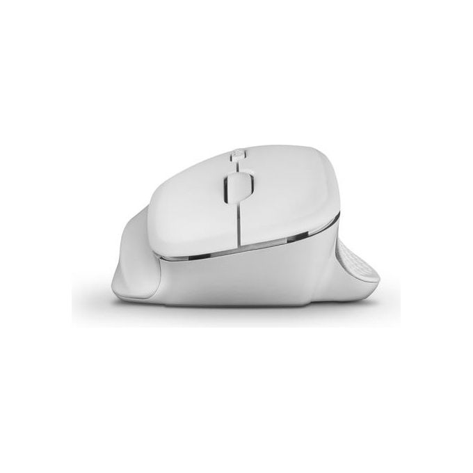 Nilox NXMOWI3002 Mouse Ergonomico Wireless RF 2.4 GHz Ottico 3200 DPI 6 Tasti colore Bianco