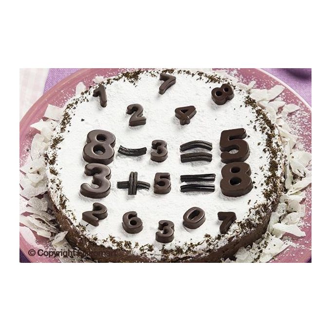 Silikomart Stampo Cioccolato Numeri Choco 123 Silicone