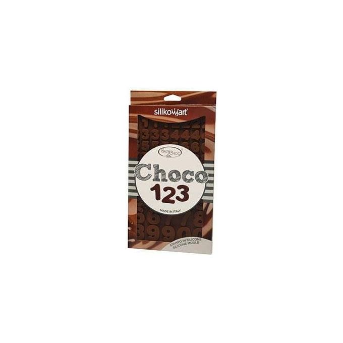 Silikomart Stampo Cioccolato Numeri Choco 123 Silicone