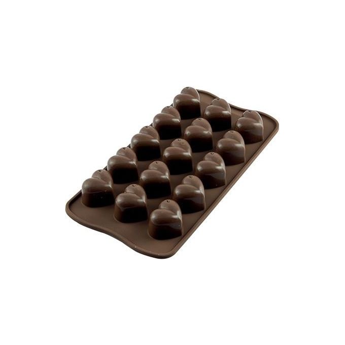 Silikomart Stampo Cioccolato Cuori Mon Amour in Silicone