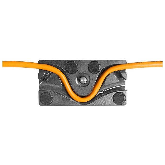 Tether Tools TETHERBLOCK MC TetherBlock Multi Cavo Supporto per Cavi Fotocamera Compatibile con USB USB3 Firewire HDMI 1-4'' e 3-8'' colore Grigio